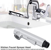 Spruzzatore da cucina con testa di doccia - accessorio per sostituire la rubinetto della cucina - estensibile - finitura inox.