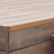 Profili Angolari per Bordi 5 pz in WPC 170 cm Color Teak 45021