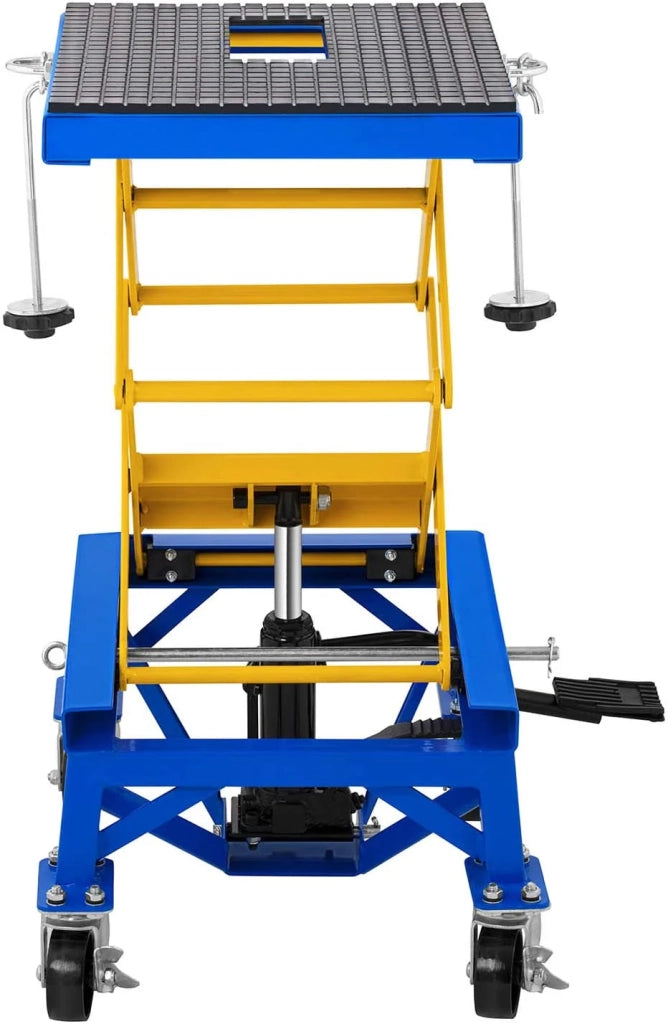 Tavolo elevatore mobile per motociclette sollevatore idraulico per motociclette piattaforma elevatrice mobile capacità 150 kg 14_0003720