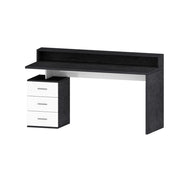 Scrivania con sopralzo e cassettiera 3 cassetti 160x60x90cm - NOVA