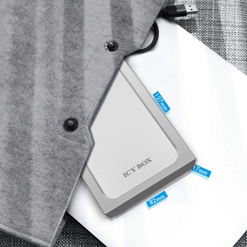 ICY BOX IB-241WP Box esterno HDD/SSD Antracite, Argento 2.5"