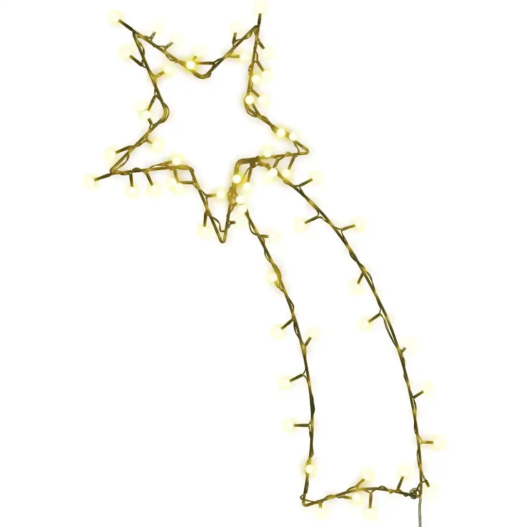 Luci di Natale Stella Cadente Silhouette 80 LED-Luci decorative natalizie Bianco Caldo