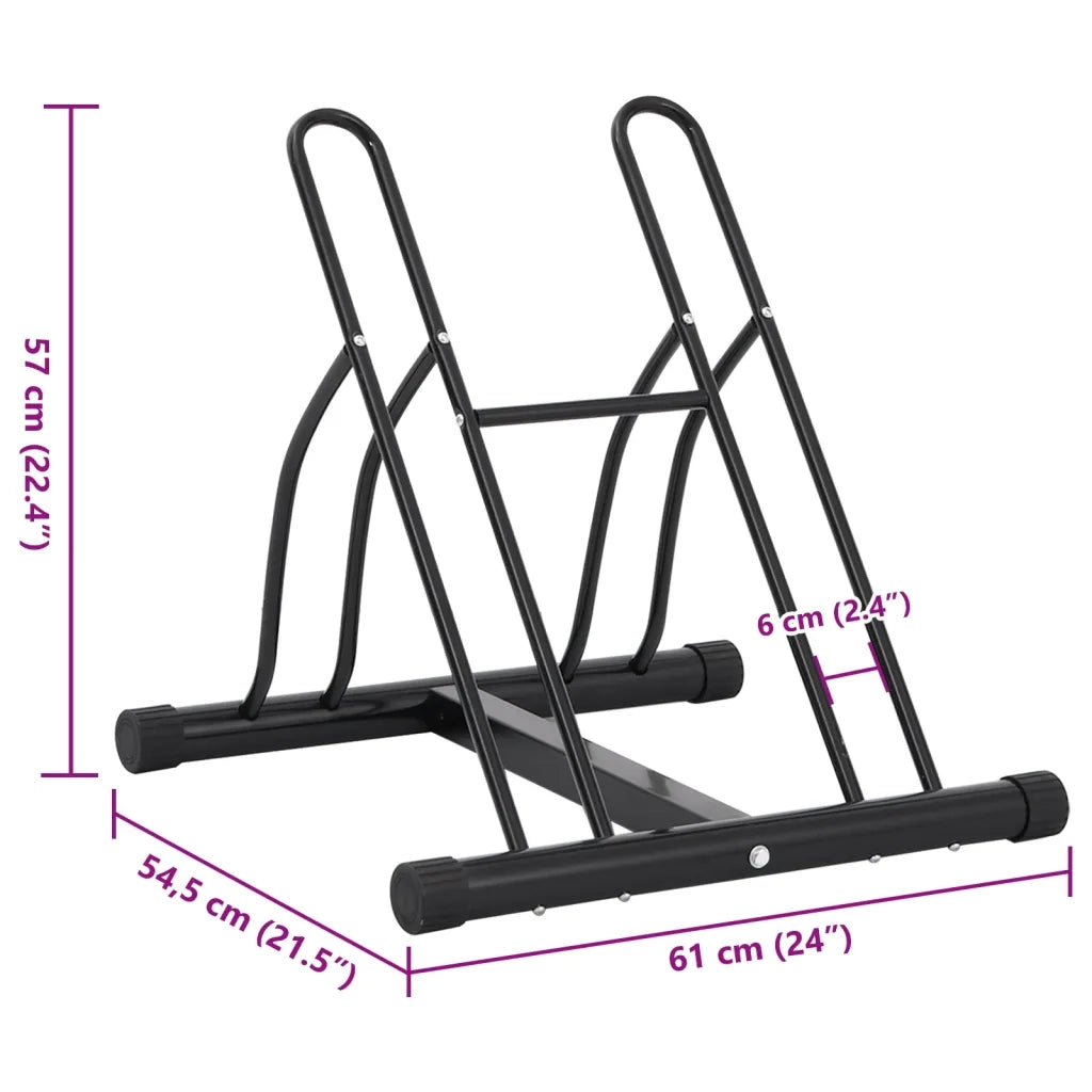 Supporto per 2 Bici da Pavimento Autoportante in Acciaio CFW3518514