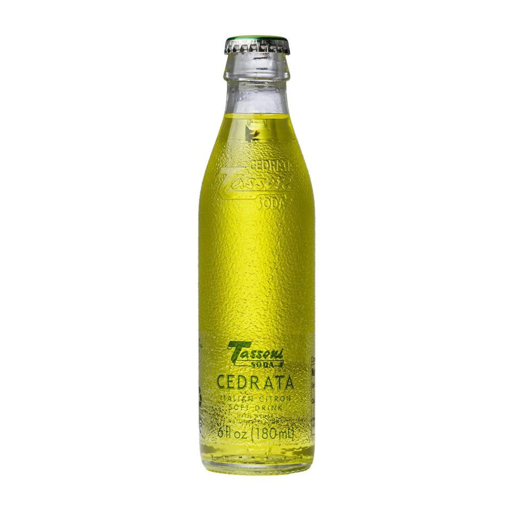 Tassoni soda cedrata solo aromi naturali 6 bottigliette da 180 ml