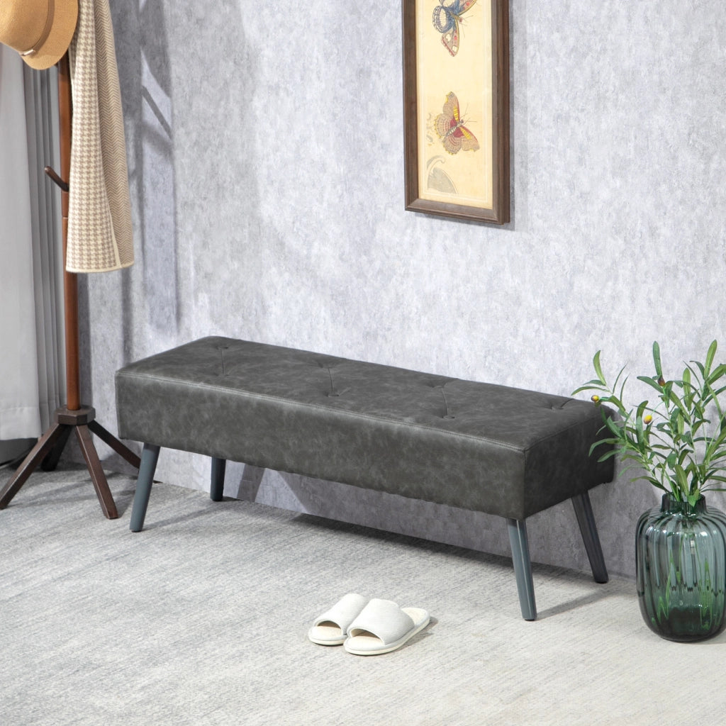 Pouf Piede Letto Grigio ¨C Zephmum ¨C 114x38x42 cm