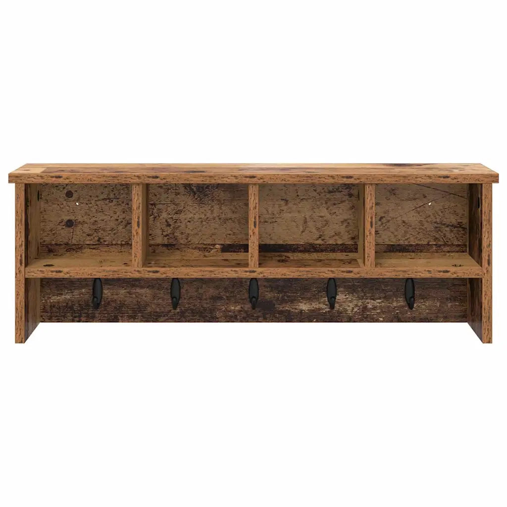Appendiabiti a muro Legno vecchio 75 x 16 x 26 cm CFW8158889