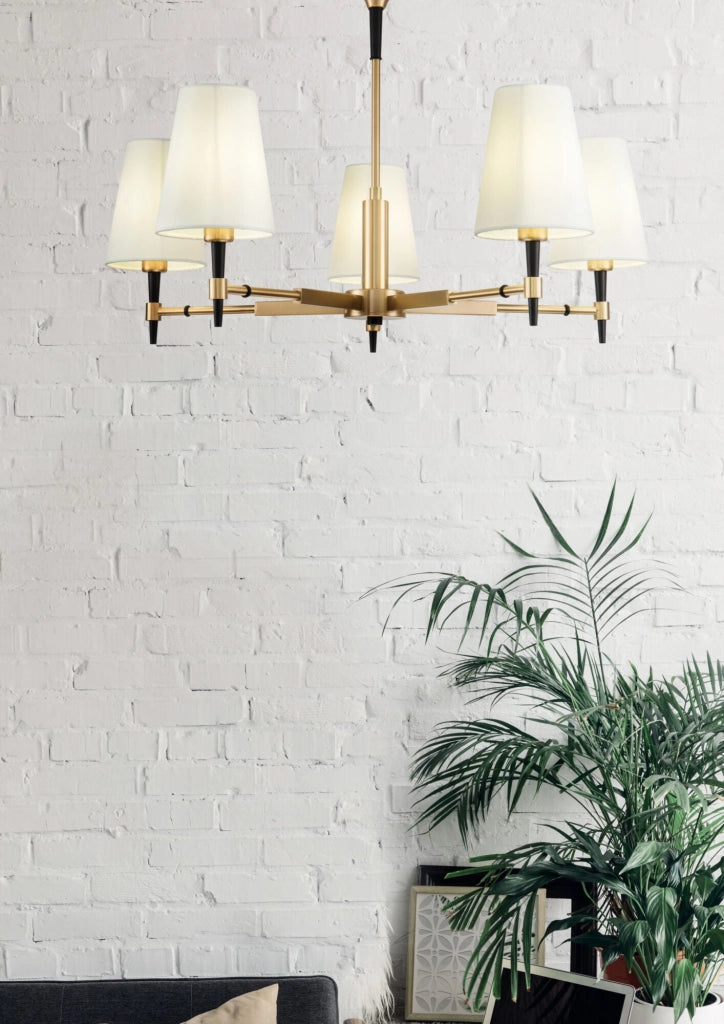 Lampadario House in Metallo Zaragoza Ottone
