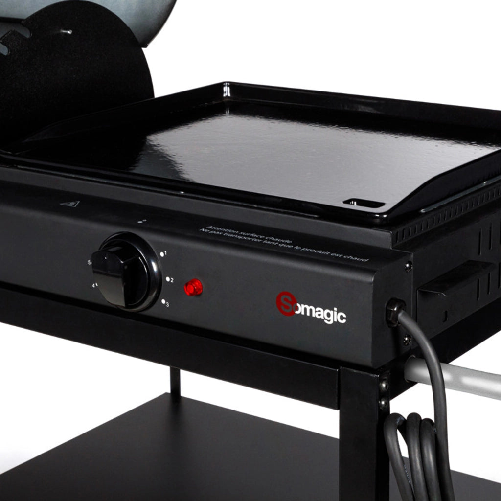Somagic - Duo Barbecue carbone + plancha elettrica Broadway