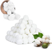 Palline di cotone 300 pezzi - Zucchetti di cotone morbidi e idonei per la pelle - Assorbenti - Trattamento per rimuovere le tracce di make-up - Controllo di qualità