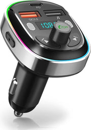 Radio FM Bluetooth per Auto con Ricarica Rapida e Chiamate in Modalità Handsfree – Musica HiFi e Impostazioni di Preferenza