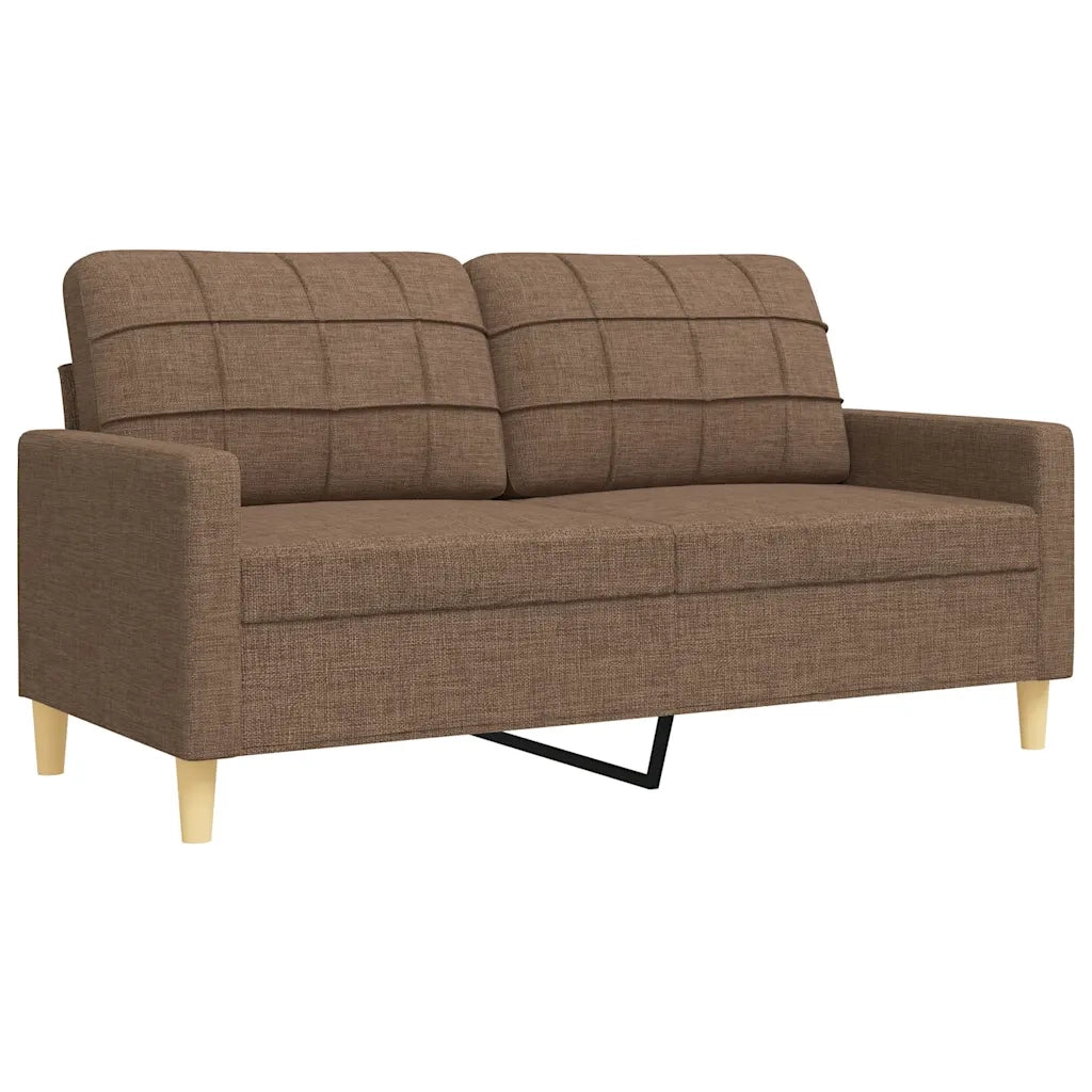 Set di Divani 2 pz Marrone in Tessuto 3278322
