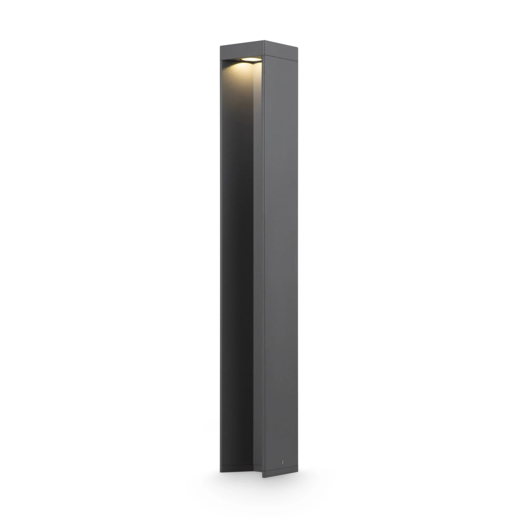 Maytoni Lampada da terra moderna Essen 1 luce LED integrato IP54 grigio alluminio