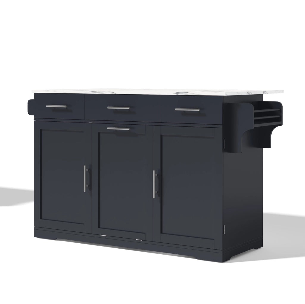 Isola cucina mobile con piano ribaltabile 136x50(75)x92 cm; grigio in MDF