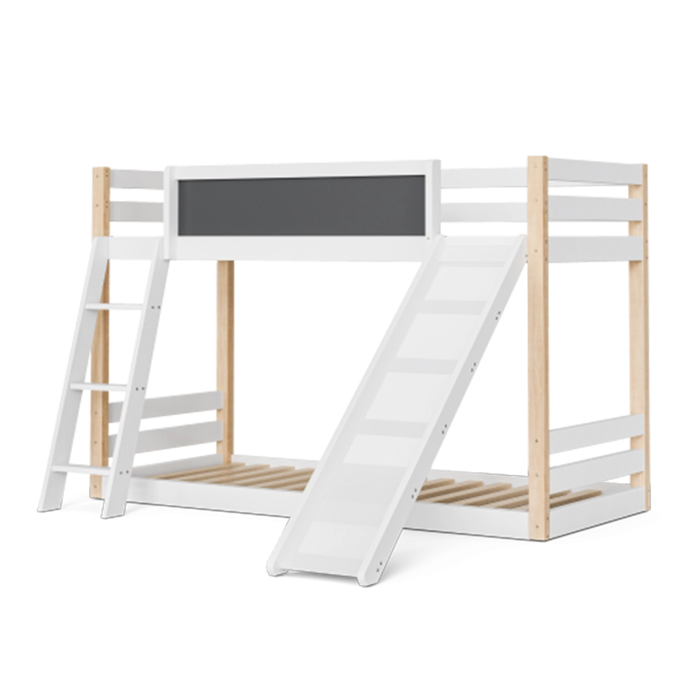 Letto castello con scivolo?- Xylo - 90x200cm legno sicuro