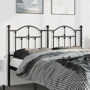 vidaXL Testiera in Metallo Nero 135 cm
