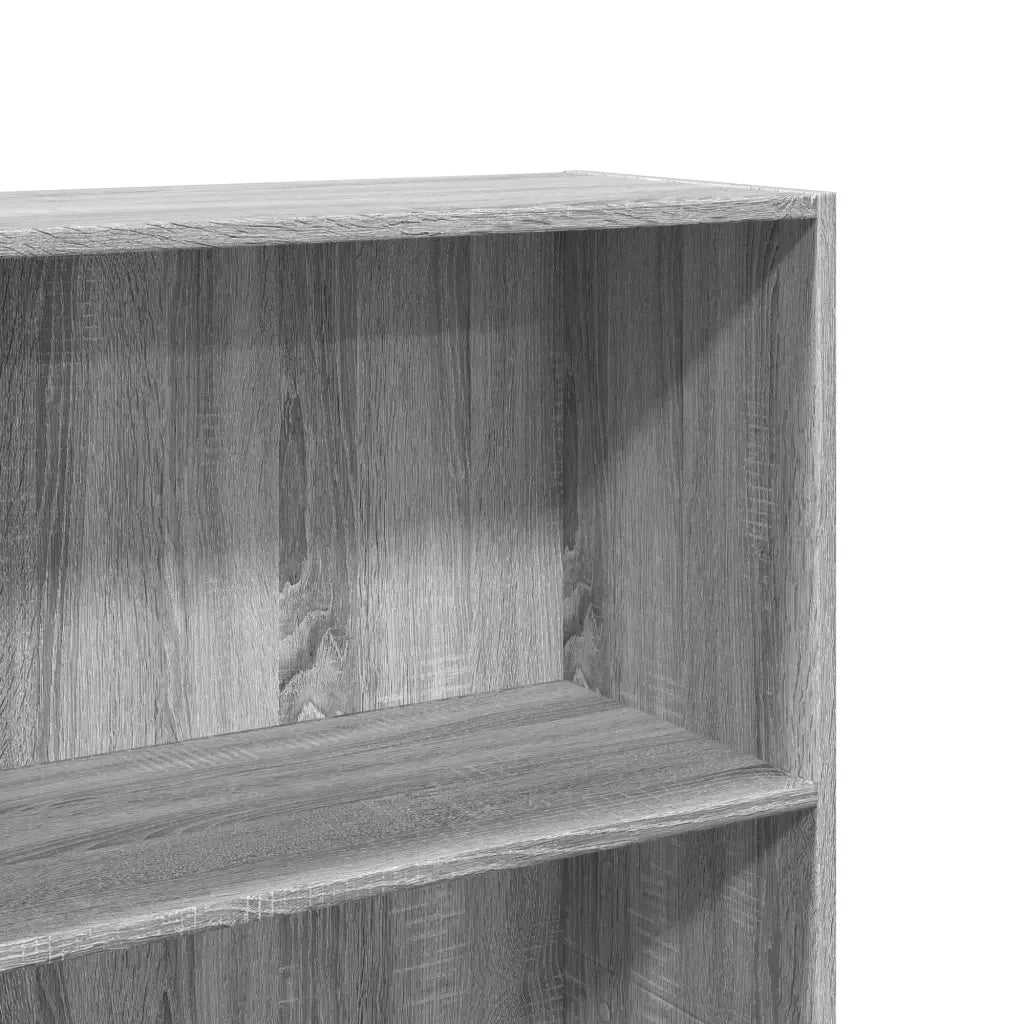Libreria-Scaffale per Libri-Mobile di Stoccaggio Grigio Sonoma 60x30x152 cm in Legno Multistrato