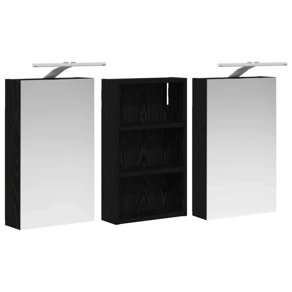 Set di Armadi da Bagno con lo scaffale 3 pcs 90 x 10,5 x 50 cm 3403673