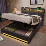 Letto contenitore 140x200 cm, colore grigio
