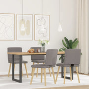 Sedie da Pranzo 4 pz | Sedie da cucina Tortora in Tessuto