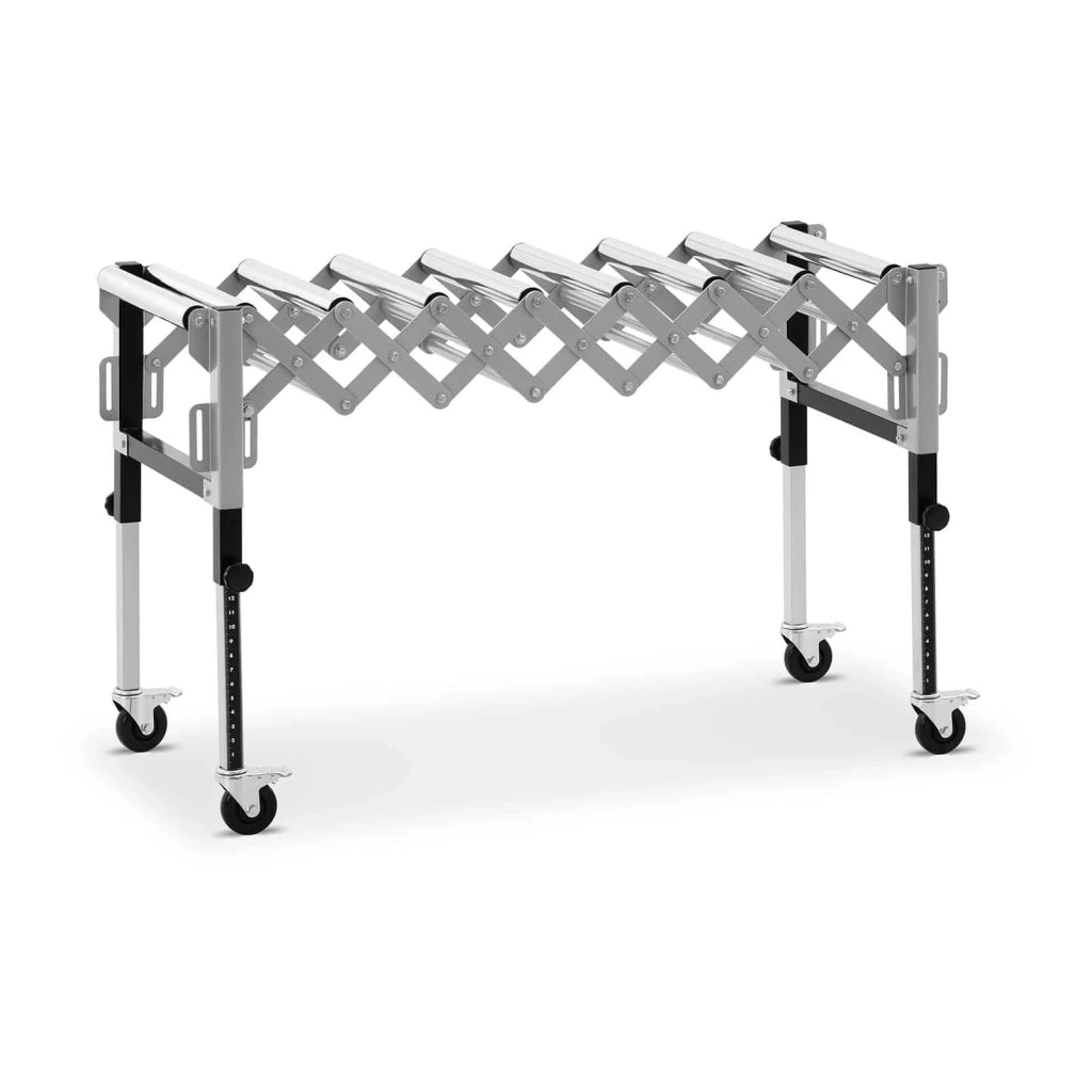 Trasportatore a rulli - 130 kg - 147 cm - 9 rulli - regolabile in altezza - pieghevole 14_0007253