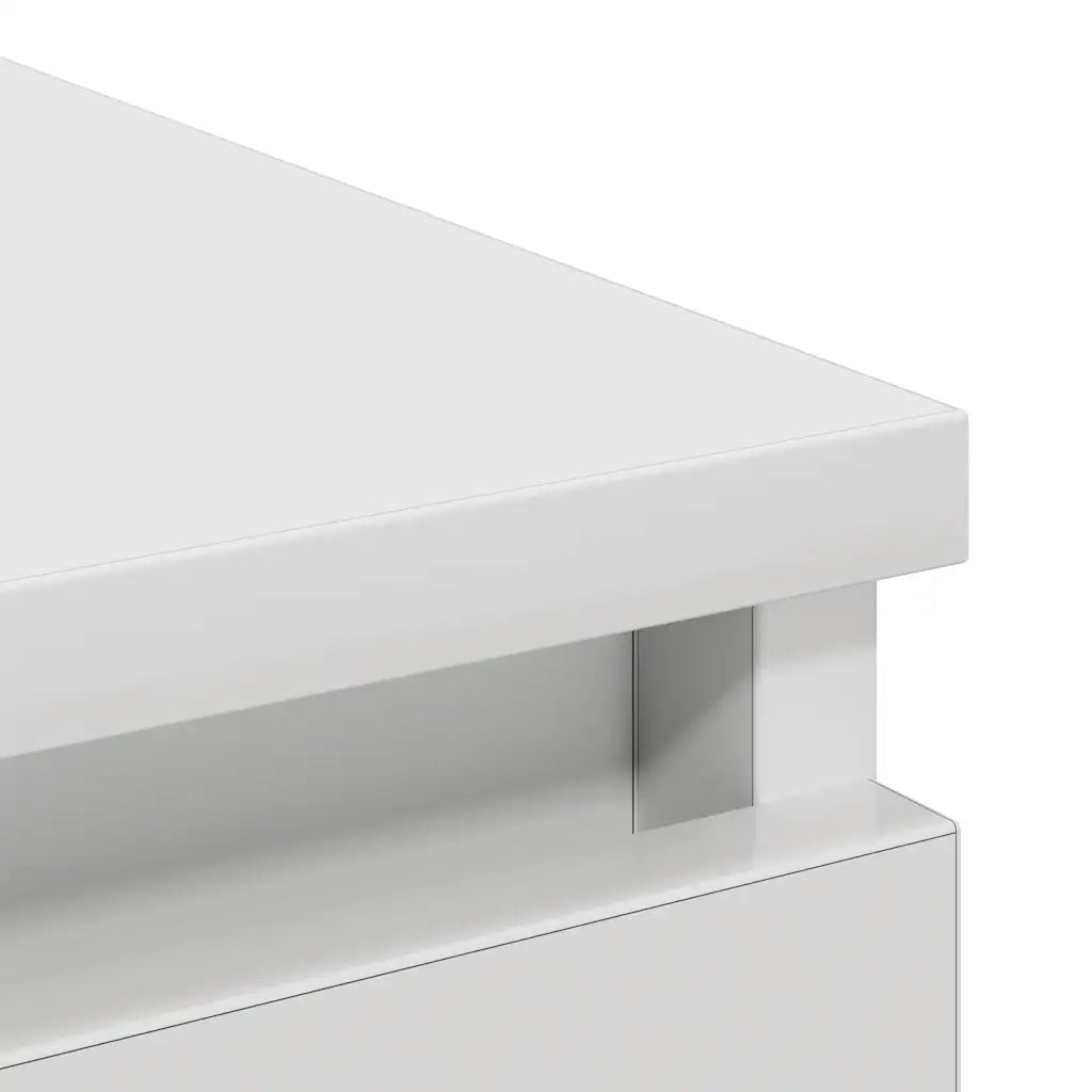 Credenza-Buffet-Armadio da cucina Bianca 80x35x99 cm in Legno Multistrato