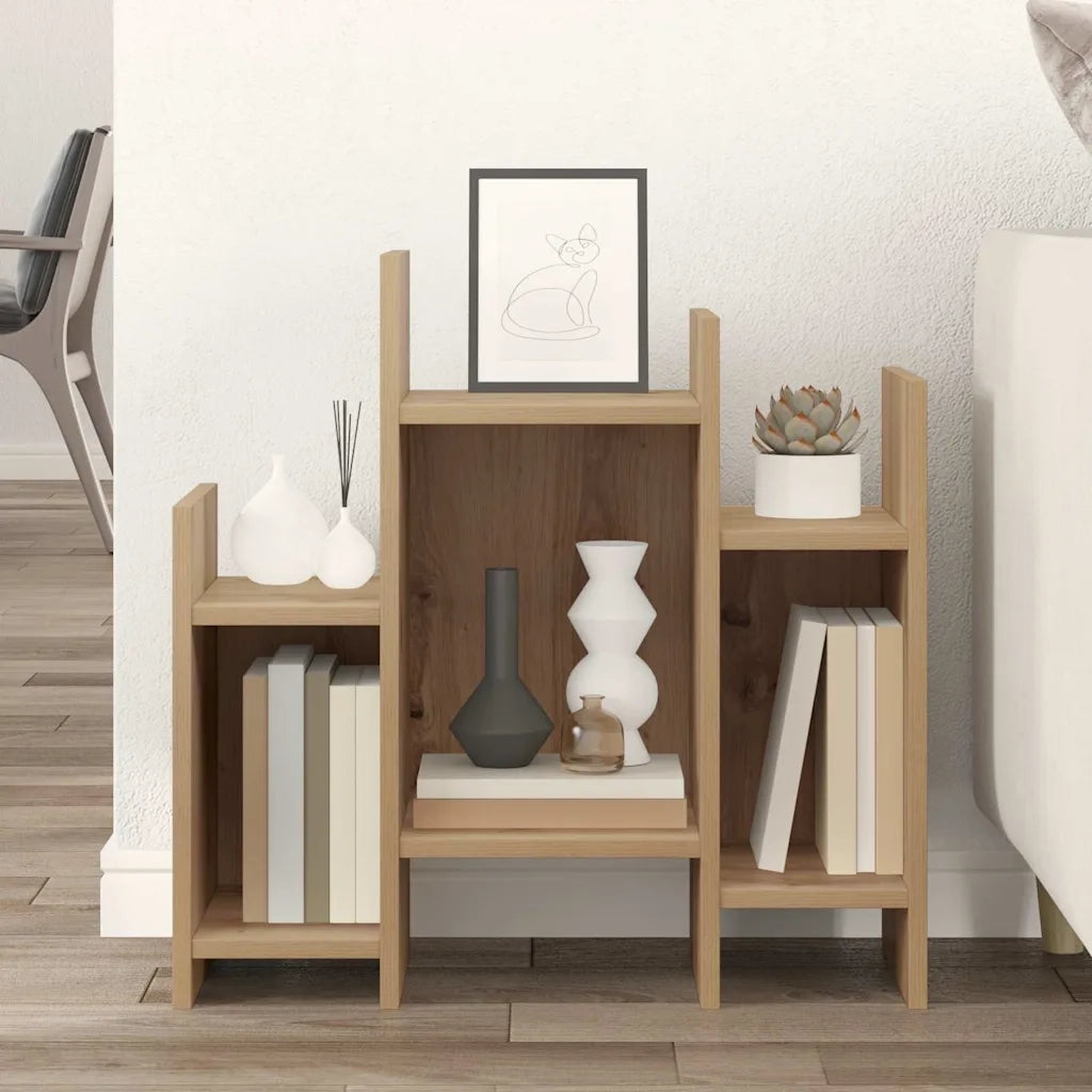 vidaXL Mobile laterale rovere artigianale 60 x 26 x 60 cm