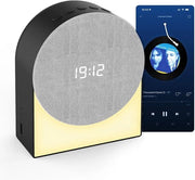 Macchina di rumore bianco allarme - con abat-jour - 4-in-1 altoparlante Bluetooth - suono naturale - adatto per adulti - bambini - bambini - aiuto per il sonno portatile - ricaricabile - funzione di scelta dell'ora - illuminazione regolabile