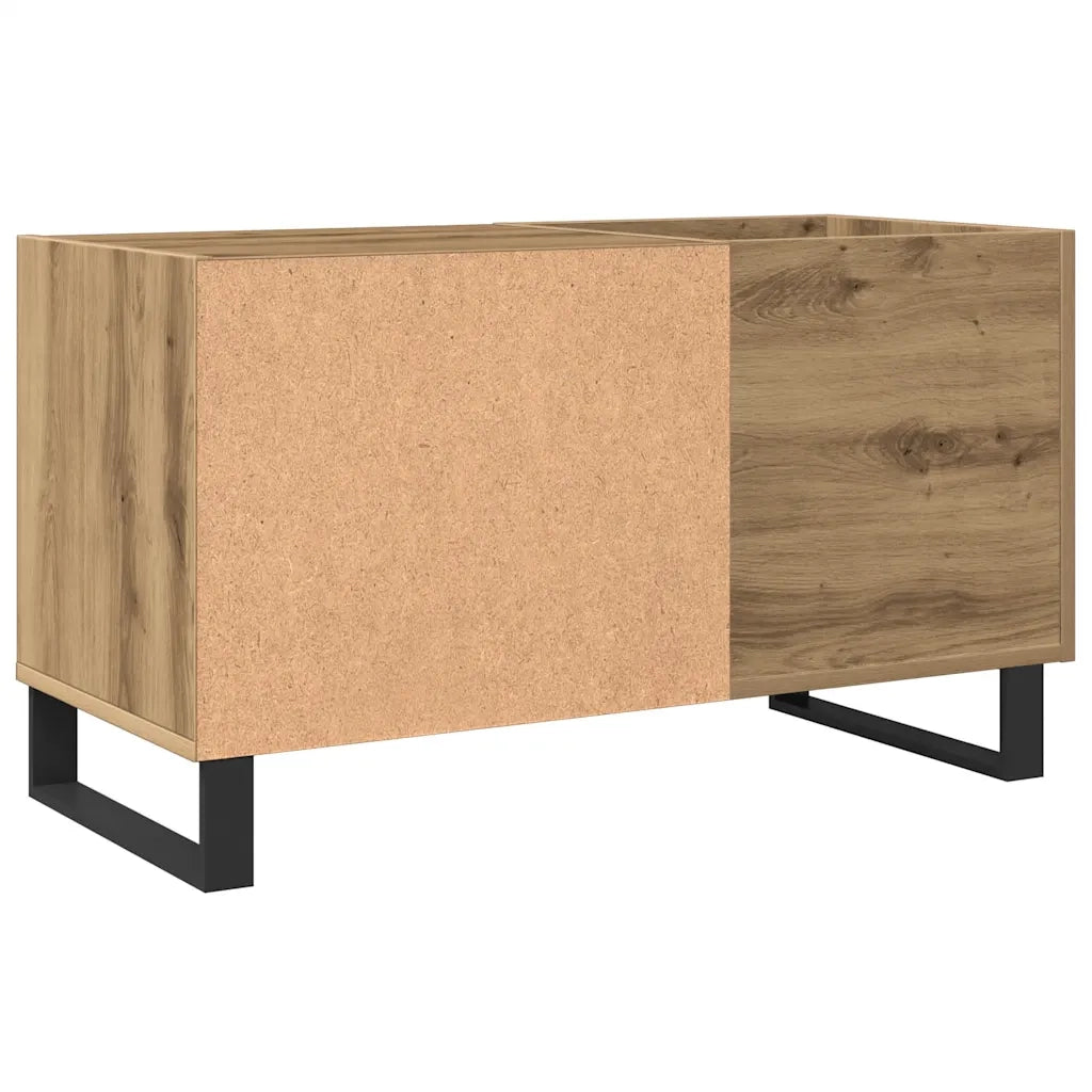 Mobile Porta Dischi Rovere Artigianale 84,5x38x48cm Multistrato 857245