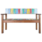 Panca-Sgabello 115 cm in Legno Massello di Recupero