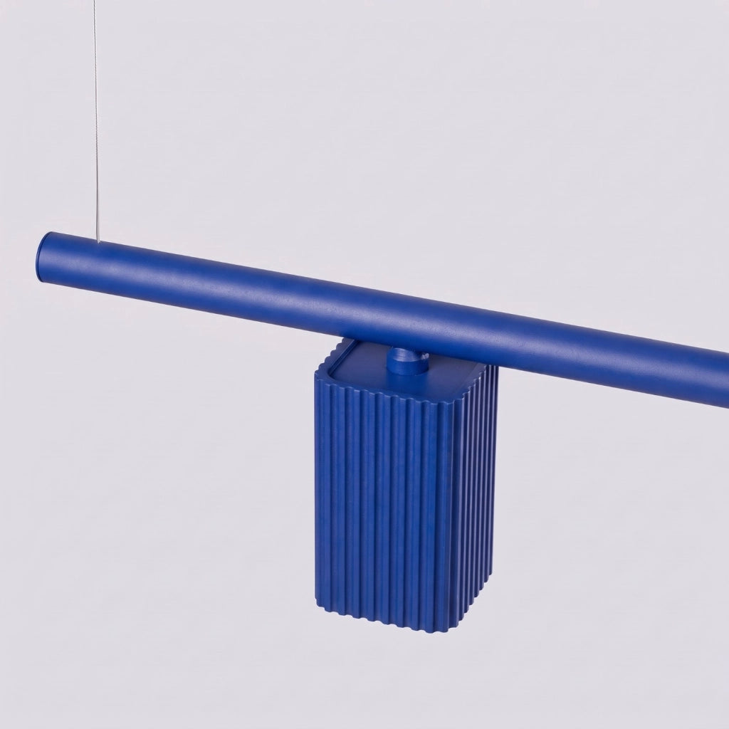 Lampadario RAYO 4 oltremare