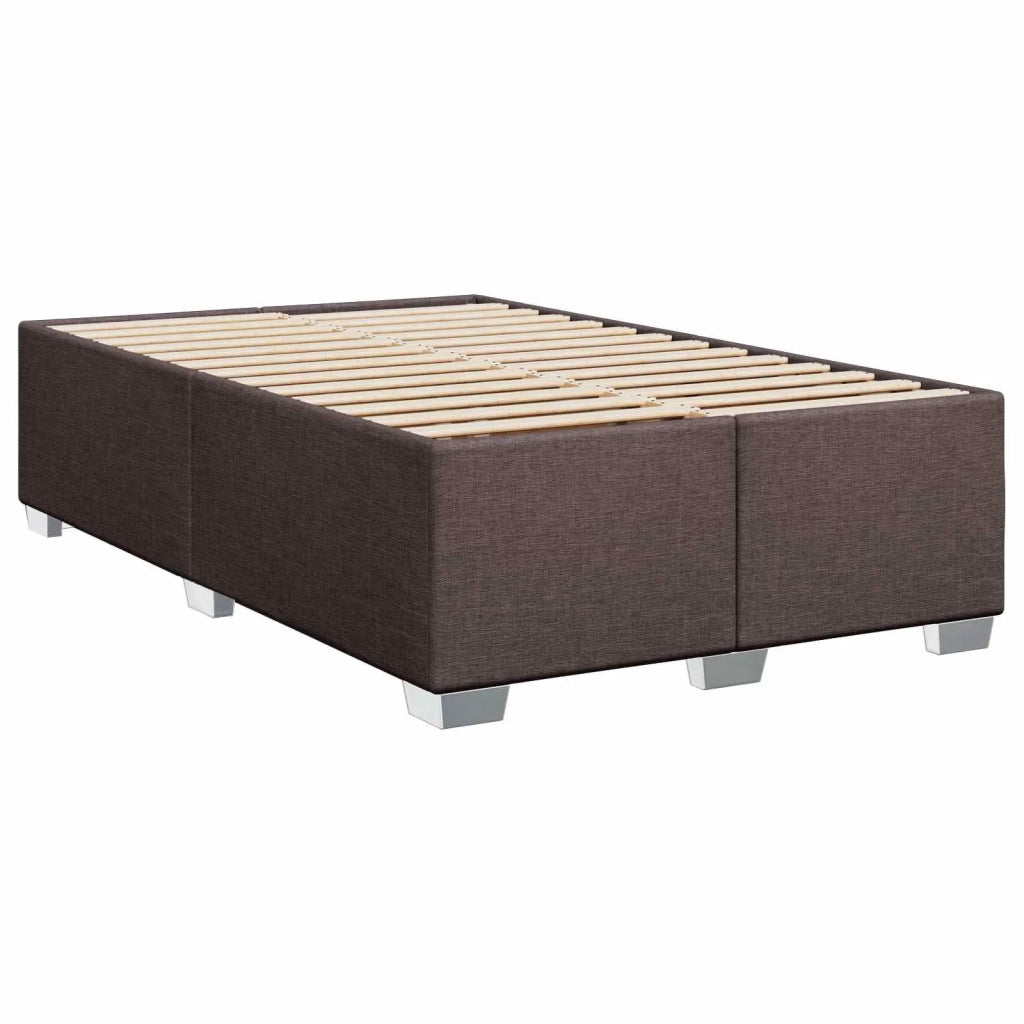 Letto box spring con materasso Marrone Scuro 120 x 190 cm 3453363