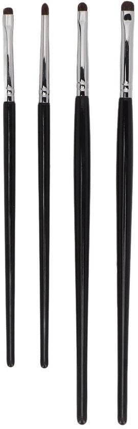 Set di eyeliner 4 pezzi - Pennelli per trucco - Pennelli per ombretto - Ciglia lunghe - Capelli densi - Qualità e servizio - Pennelli per trucco