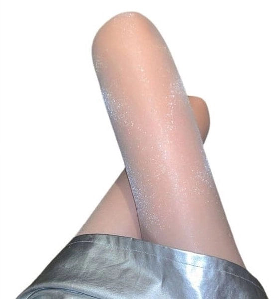 4 pacchi di leggings metallici, pantaloni di stoffa elastica con vita alta, ideali per le date di San Valentino