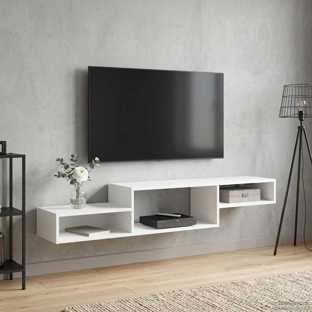 Mobile TV da Parete A parete Bianco 150 x 28 x 26 cm 8005989