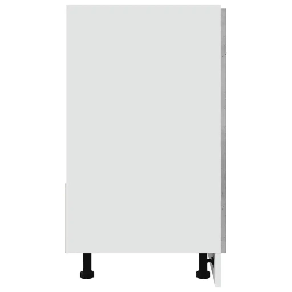 Armadio per Lavabo "Lyon"-Mobiletto da bagno Grigio Cemento 80x46x81,5 cm in