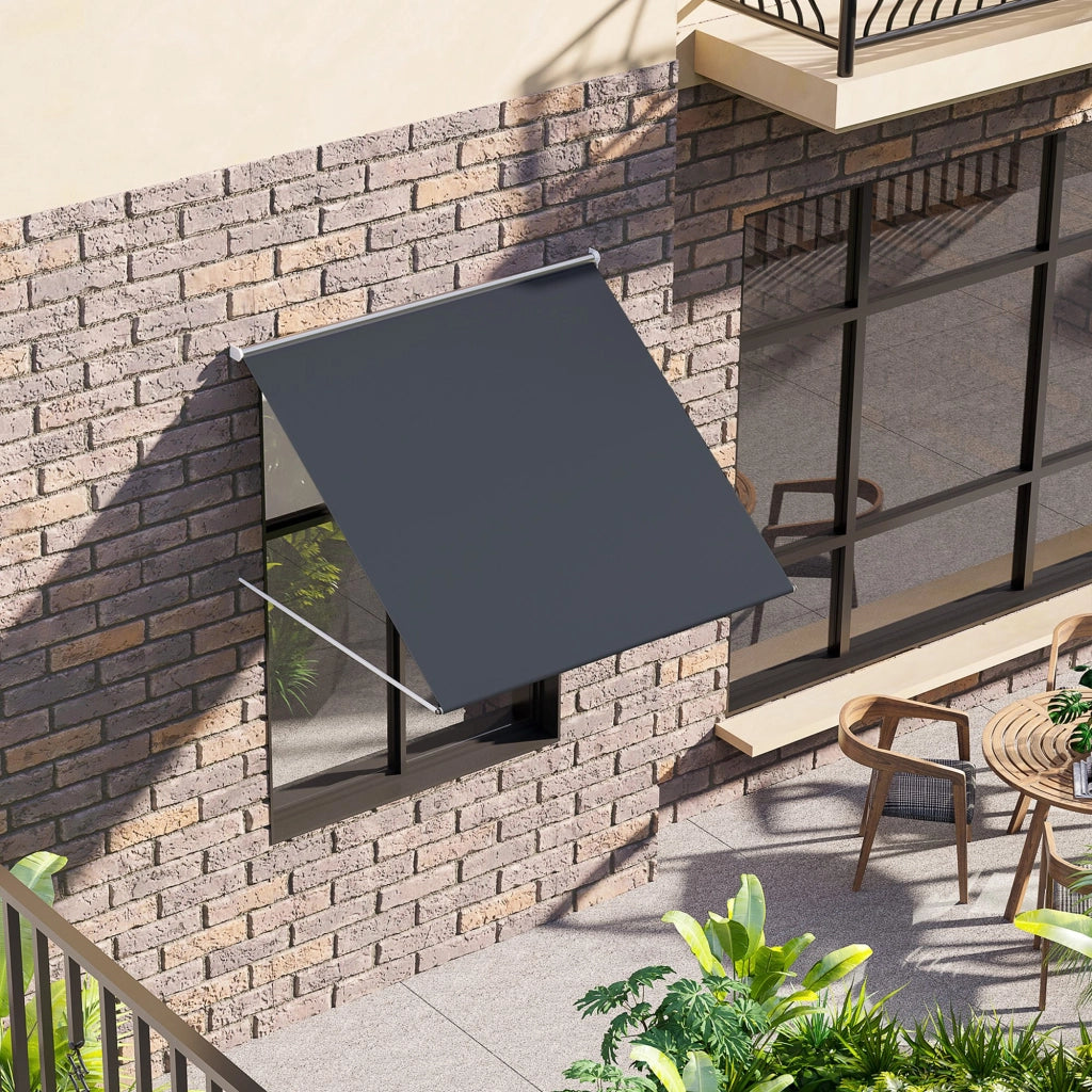 Tenda da Sole Bracci Manuale ¨C zephmum ¨C Grigio 150x120 cm