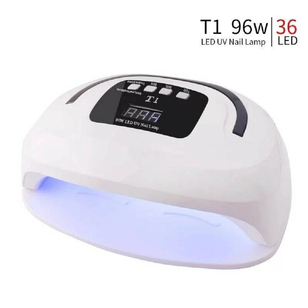 Trade Shop - Lampada Uv A Led Fornetto Per Unghie Professionale Smalto Gel Semipermanente 96w -