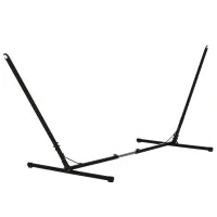 Supporto Struttura Portante per Amaca Regolabile Capacità Max. 120Kg 313-388x109x116cm Nero