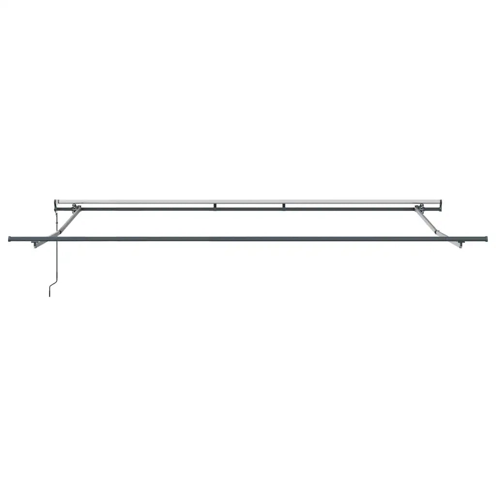 Tenda Retrattile Automatica Antracite e Bianco 450x300 cm 3310235