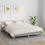Coperta Ponderata Crema Chiaro 220x235 cm 15 kg Tessuto cod mxl 66982