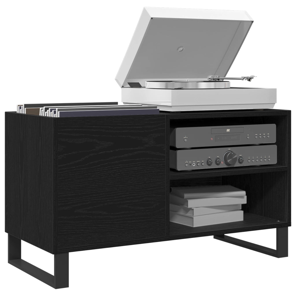 Mobile da registrare  Nero Rovere 84,5x38x48 cm in Legno ingegnerizzato