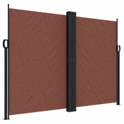 Tenda da Sole | Tenda parasole Laterale Retrattile Marrone 180x1200 cm