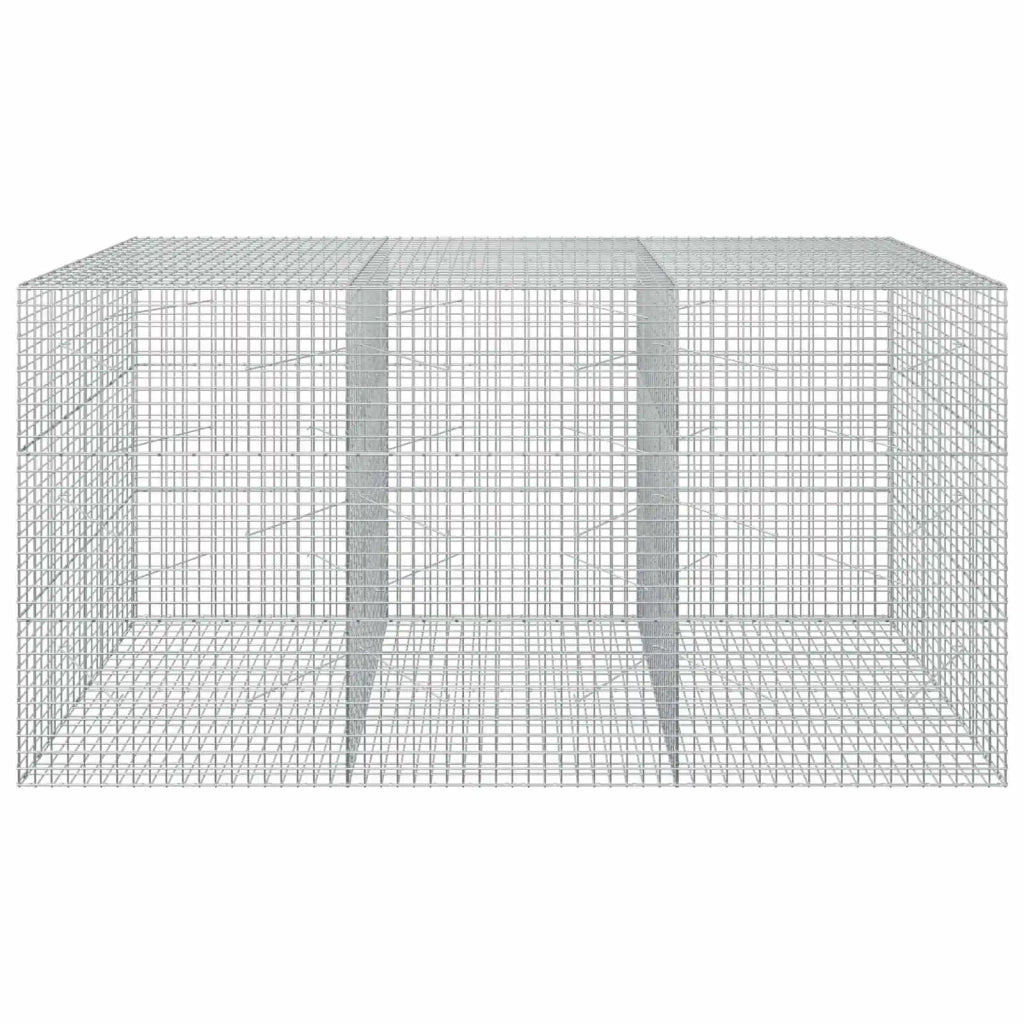 Gabione con filo da 5 mm e rete da 5x5 cm 300x100x150 cm 3464376