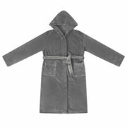 Accappatoio con Cappuccio Grigio scuro xxl Flanella CFW9292933