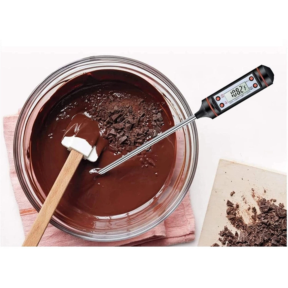 Trade Shop - Termometro Digitale Per Alimenti Cibo Liquidi Latte Jr-1 Con Custodia -