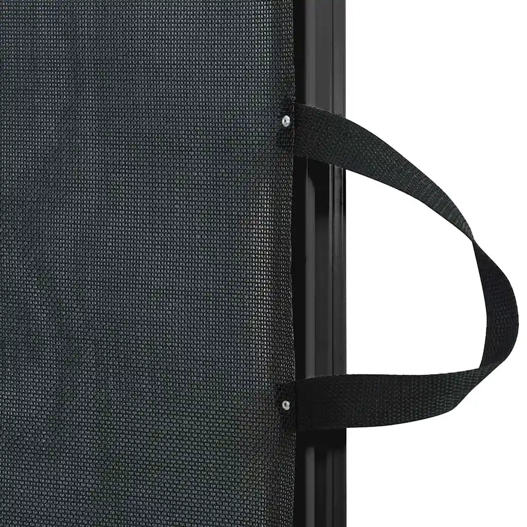 Cancelletto Retrattile per Animali Domestici Nero 102,5x125 cm 4004132