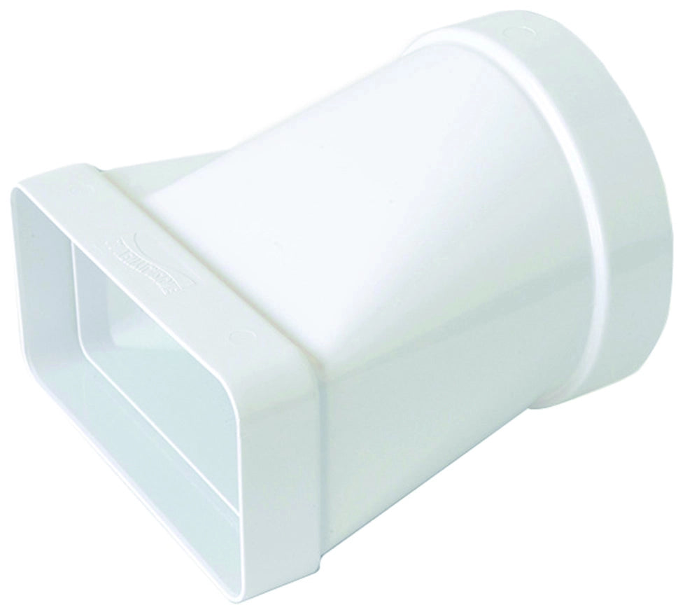 GIUNTO ORIZZONTALE F/F PER AERAZIONE CANALIZZATA mm. 125/150X70, col. Bianco