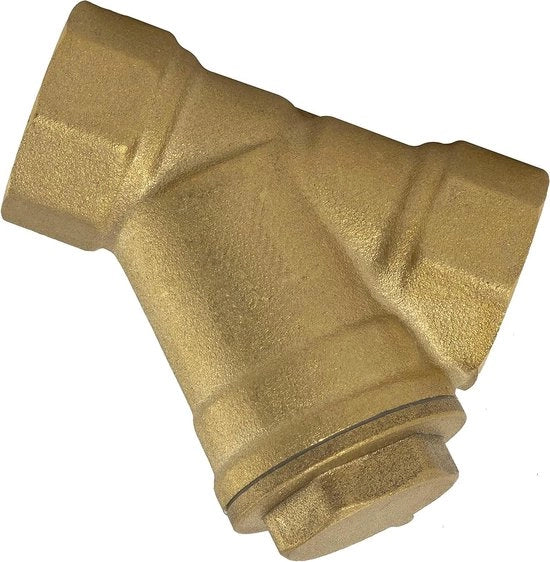 Filtro a gas per tubazioni idriche - DN15 - PN16 - 1/2" - ottone - 56 mm di lunghezza