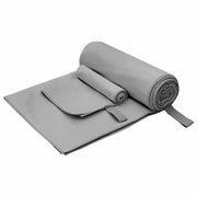 Set di Asciugamani Sportivi 2 pcs Grigio scuro Tessuto 42011493