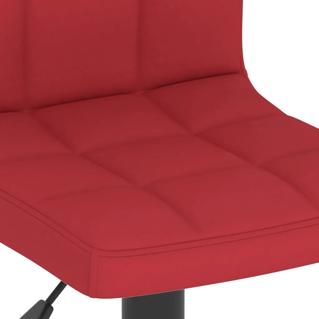 vidaXL Sgabello da Bar Rosso Vino in Tessuto